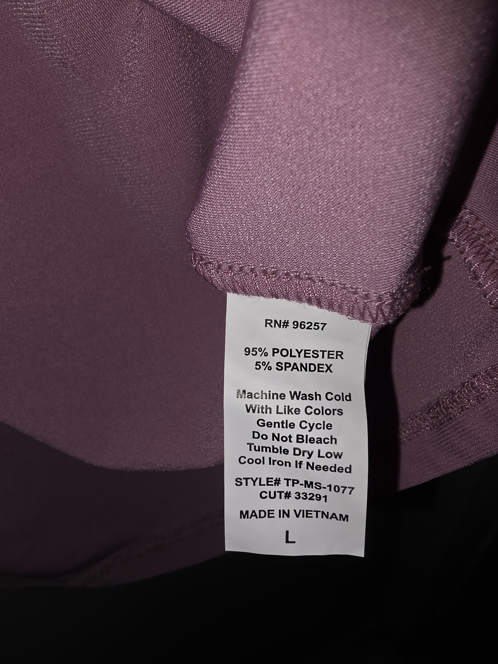 PerSeption Concept Dusty Rose Button-Front Ruffle Collar Blouse - Picture 6 of 6